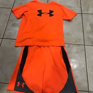 Boys size 6 under armour set